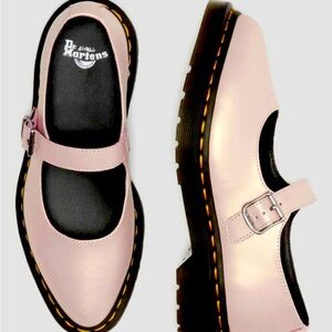Dr. Martens Women's Elphie Mary Jane in Iridescent Pastel Pink